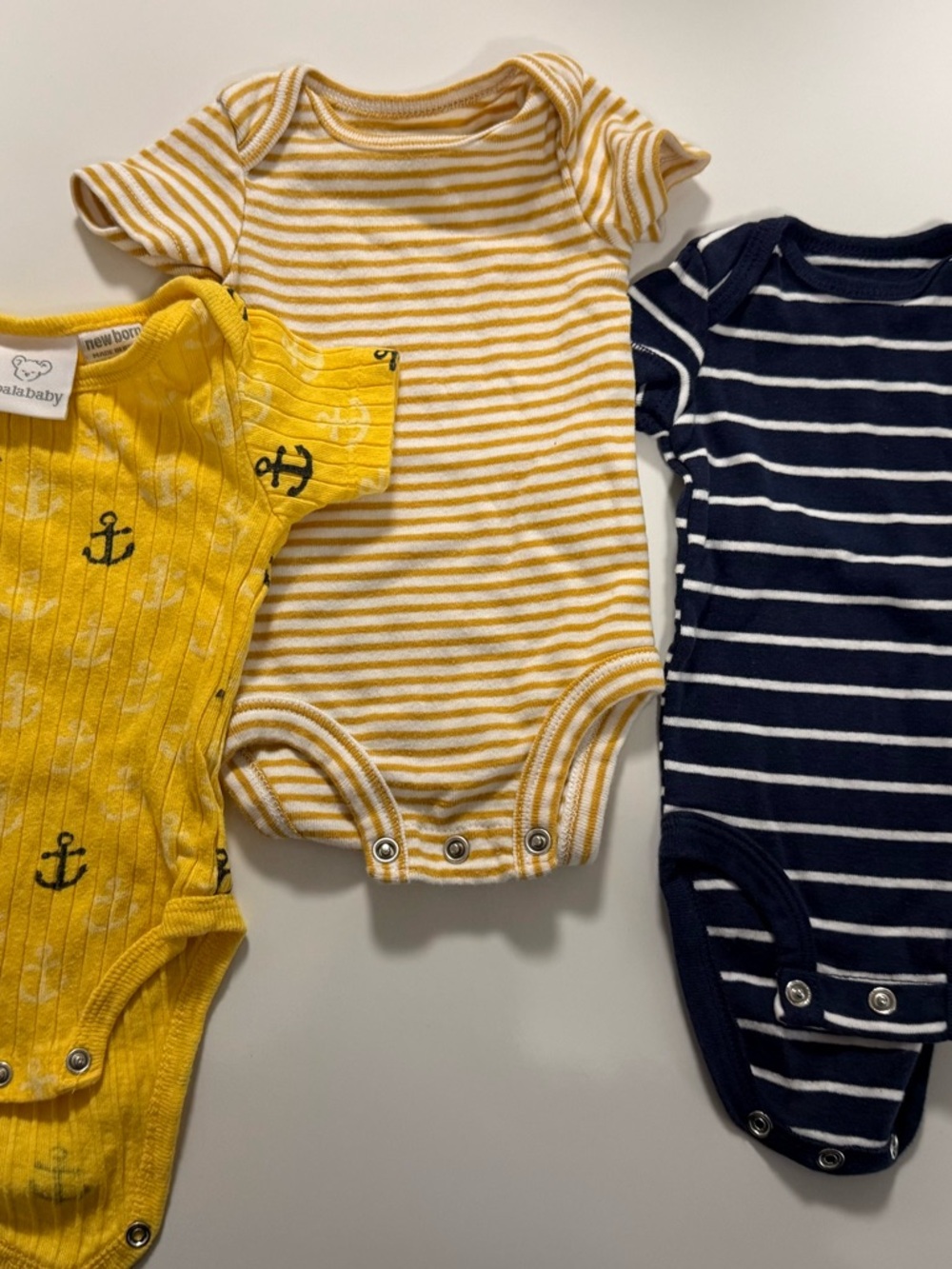 Newborn Baby One-Piece Bodysuit Set of 3- Soft Cotton